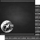 Scrapbook Customs Rock Climbing Chalkboard 12 x 12 DoubleSided Scrapbook Paper 1 Sheet (37313)