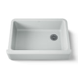 Kohler 5827-95 Whitehaven 32-3/4 undermount single-bowl farmhouse kitchen sink, Ice Grey