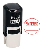 Entered ExcelMark SelfInking Rubber Stamp A17 Red Ink