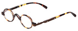 Calabria R314/R501S Vintage Metal Reading Glasses +2.00 Tortoise Men Women Designer Professor Round Single Power Readers