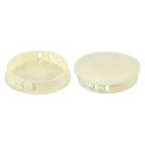PATIKIL 2/50mm Plastic Hole Plugs, 20Pcs Flush Type Round Hole Plugs Cover Snap in Locking Hole Tube for Table Kitchen Cabinet F