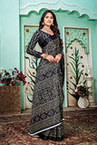 Lymio Amazon Brand - Myx Saree For Women (Wow-Black)