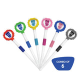 Buddsbuddy Combo Of 6 Leo Kids Tongue Cleaner, 6 Pcs, Bb3015 Multi Color