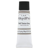 C.A.S. Paints 5836008 AlkydPro Fast-Drying Oil Color Paint Tube, 37ml, Buff Titanium Grey