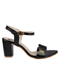 Shoetopia Womens/Girls Black Backstrap Solid Block Heels-Eu41,Black,8,B09NC1K6Q8