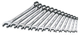 SK Professional Tools 86123 13Piece 6Point Metric Regular Combination Wrench Set SuperKrome Finish, Set of 13 Chrome Wrenche