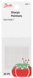 Dritz 56S-7 Sharps Hand Needles, Size 7, Nickel (20-Count)