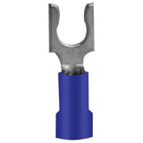 Install Bay BVST8 Spade Terminal Vinyl Connector 16/14 Gauge #8, Blue (100Pack)