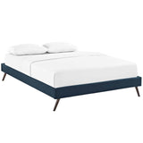 CasaFoyer Loryn Platform Bed | Solid Wood Frame | Polyester Upholstery | Wooden Slat Support System | No Box Spring Needed | Memory Foam Compatible | Stylish Headboard Options | Ideal for Modern Bedrooms
