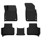 G-PLUS Floor Mats Compatible with Audi Q7 2017-2025,Fit Audi SQ7 2020-2025,Fit Audi Q8 2019-2025 All Weather Protection TPE Floo