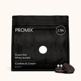 Promix Whey Protein Isolate Powder, 31g Grass Fed Whey Isolate, 6.6g BCAAs, Gluten Free, Keto Friendly, Cookies & Cream