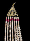 BR497 INSIA BRIDAL SET IN RUBY ( READY TO SHIP )