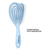 Eagle Fortress Curved Vented Hair Brush Blue