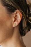 Miraculous Medal Earrings in Vermeil