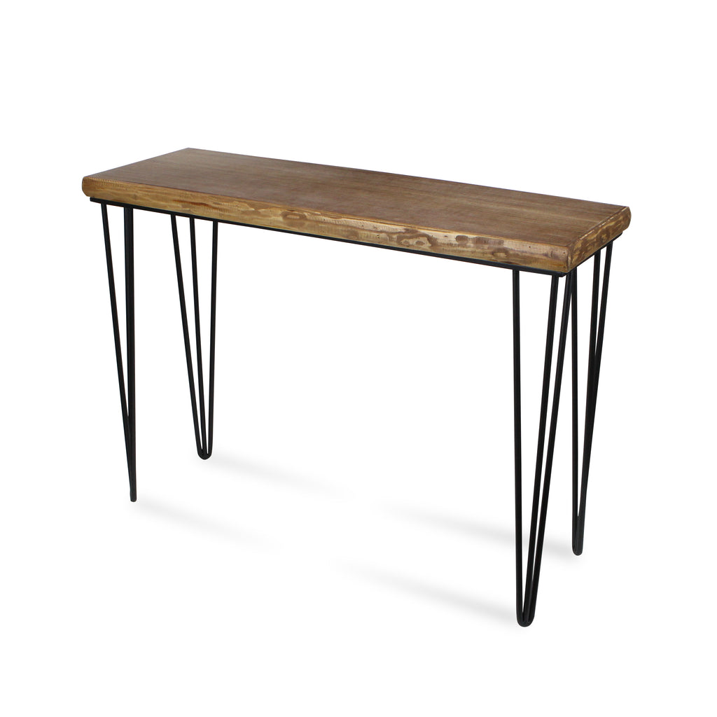 Sabella Rectangular Wood Table & Metal Legs