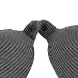 Bucky Memory Foam Neck Pillow-Black Stripe