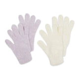 Bucky Spa Gloves (Set Of 2) - Aloe Infused - Cream-Purple