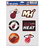 Miami Heat Decal Multi Use Fan 6 Pack Special Order