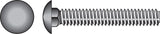 HDG CARR SCRW 3/8X4 (Pack of 1)