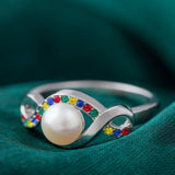 Infinite Hope™ Sterling & Pearl Autism Awareness Ring