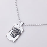 St. Michael Military Dog Tag Necklace