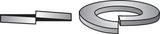 Galv Split Lockwash 5/8 (Pack Of 1)