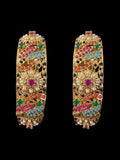 B811 Avisha Jadau bangles in Navratan ( READY TO SHIP )