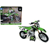 Kawasaki KX450SR Dirt Bike Motorcycle #21 Jason Anderson Green and Black Kawasaki Racing Team 1/12 Model by New Ray