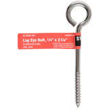 BOLT EYE LAG 1/4X3.75SS (Pack of 5)