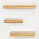 Corrabel Ridged Floating Accent Shelves (Set Of 3)