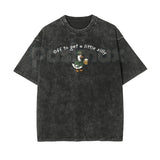 Off To Get A Little Silly Vintage Washed T-Shirt – St. Patrick’s Day Shamrock Graphic Tee