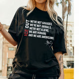Retro "I.C.E. Out" Political Activist T-Shirt - Vintage Social Justice Graphic Tee, Human Rights Immigration Reform Shirt, Premium Heavyweight Unisex Activist Top, Radical Faith & Justice Statement Tee, Subversive Protest Apparel