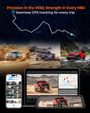 The Legend 4ch Waterproof Rear View Mirror Dash Cam with 1080P Front+ Rear+ Left/Right Side Cameras