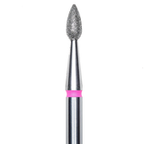 DIAMOND NAIL DRILL BIT, "DROP", RED, HEAD DIAMETER 2.3/5MM (FA40R023/5) - STALEKS™