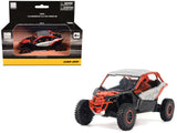 CanAm Maverick X3 X RS Turbo RR Chalk Gray and Magma Red with Driver Figure 1/32 Diecast Model by BRP Models