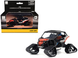 CanAm Maverick X3 X RS Turbo RR Winter Version Chalk Gray and Magma Red with Driver Figure 1/32 Diecast Model by BRP Models
