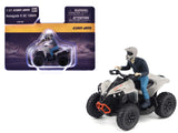 CanAm Renegade X XC 1000R ATV Chalk Gray with Driver Figure 1/32 Diecast Model by BRP Models