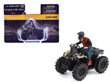 CanAm Renegade X MR 1000R ATV Desert Tan with Driver Figure 1/32 Diecast Model by BRP Models