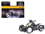 CanAm Ryker Rally 3Wheel Motorcycle Sand Storm and Black 1/32 Diecast Model by BRP Models