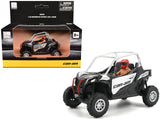 CanAm Maverick Sport XXC 1000R Silver Metallic and Black with Driver Figure 1/32 Diecast Model by BRP Models