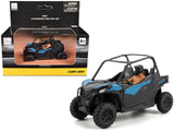 CanAm Maverick Trail DPS 1000 Blue and Black with Driver Figure 1/32 Diecast Model by BRP Models
