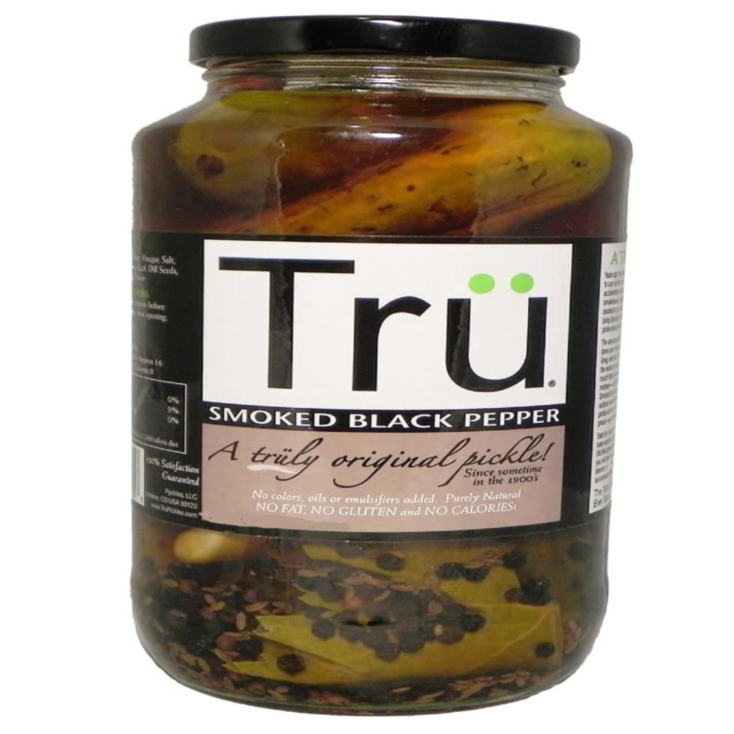 6010530 Pckle Smkd Blk Pepr 24Oz Tru Pickles Smoked Black Pepper Pickles 24 Oz Jar (Pack Of 6)
