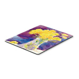 Caroline'S Treasures Mouse/Hot Pad/Trivet, Yellow Flowers In A Vase (6013Mp)