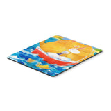 Caroline'S Treasures Mouse/Hot Pad/Trivet, Hms Orange Tabby Fishing Cat (6014Mp)