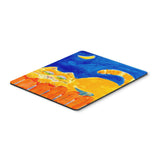 Caroline'S Treasures Mouse/Hot Pad/Trivet, Orange Tabby Cat On The Fence (6020Mp)