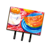 Caroline'S Treasures 6036Th68 A Slice Of Cantelope Leash Holder Or Key Hook, Large, Multicolor