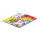 Caroline'S Treasures Apples, Plums & Grapes With Flowers Mouse Pad/Hot Pad/Trivet (6037Mp)
