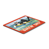 Caroline'S Treasures Black & White Cat Surfin Bird Mouse Pad/Hot Pad/Trivet (6051Mp)