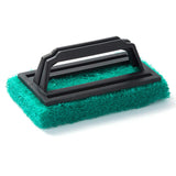 jiingekk Reusable Scrub Pads Kits Shower Brush Scouring Pads Scrubber With Long Handle Sponges Scrubber Easily To Cleaner Cleani