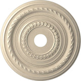 Ekena Millwork CMP22COEPE Cole Thermoformed PVC Ceiling Medallion (Fits Canopies up to 6), 22OD x 3 1/2ID x 1P, Universal Metall